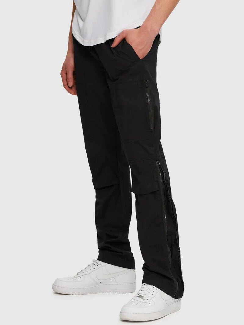 KUWALLA ADJUSTABLE PARACHUTE PANTS BLACK