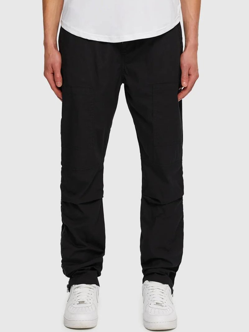 KUWALLA ADJUSTABLE PARACHUTE PANTS BLACK