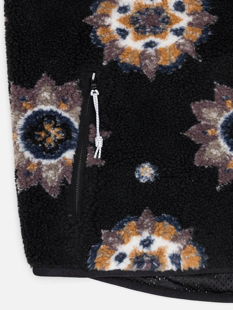 KUWALLA PRINTED TERRY FLEECE JACKET TILES
