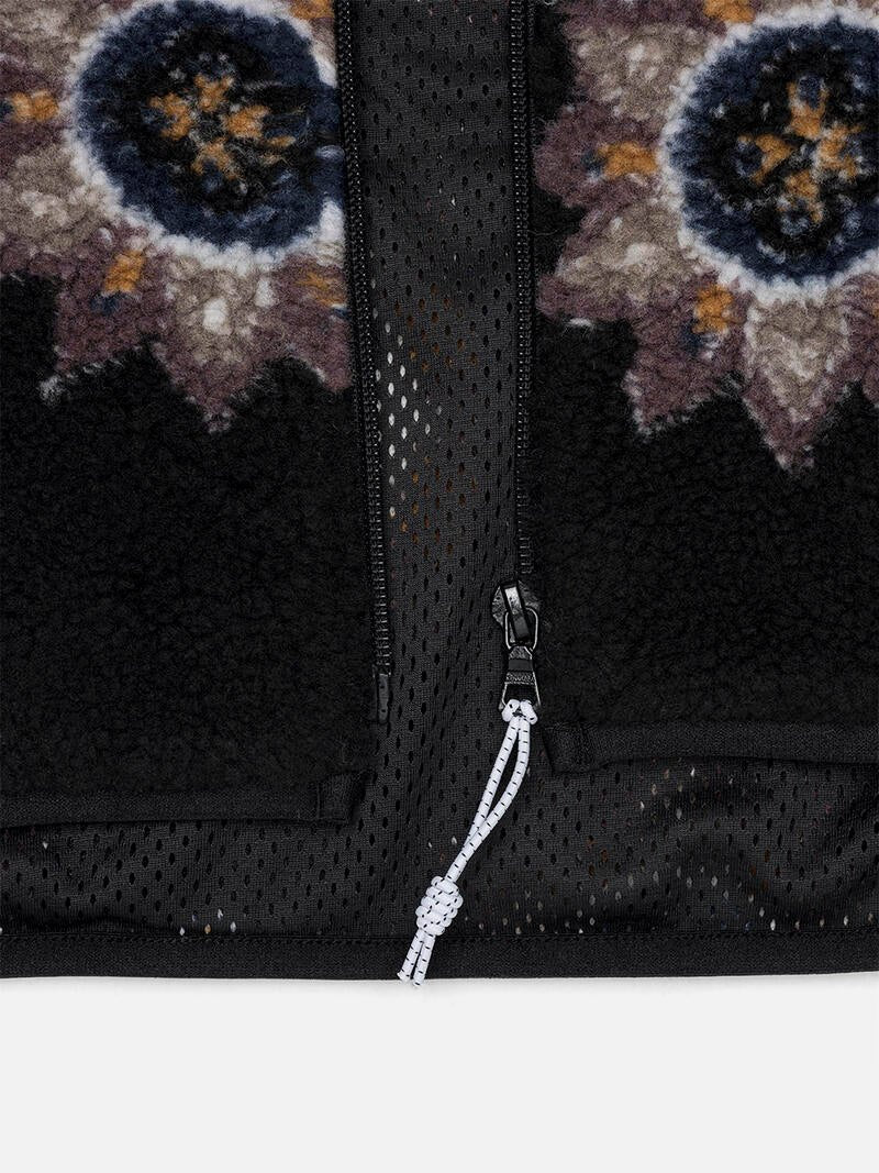 KUWALLA PRINTED TERRY FLEECE JACKET TILES