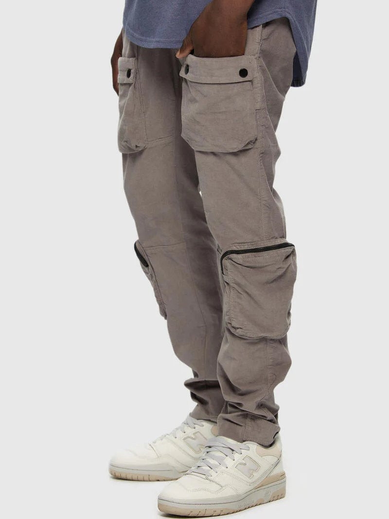 KUWALLA CORDUROY UTILITY PANT CHARCOAL