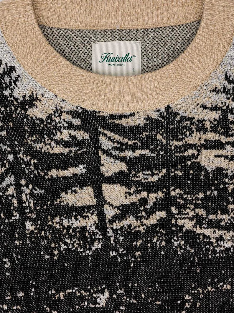 KUWALLA JACQUARD KNIT SWEATER WILD STALLION