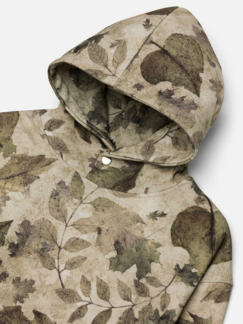KUWALLA SNAP HOODIE FALL PRINT
