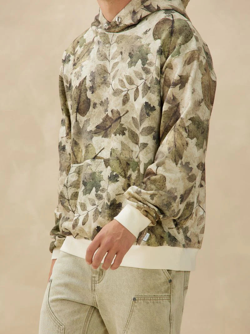 KUWALLA SNAP HOODIE FALL PRINT