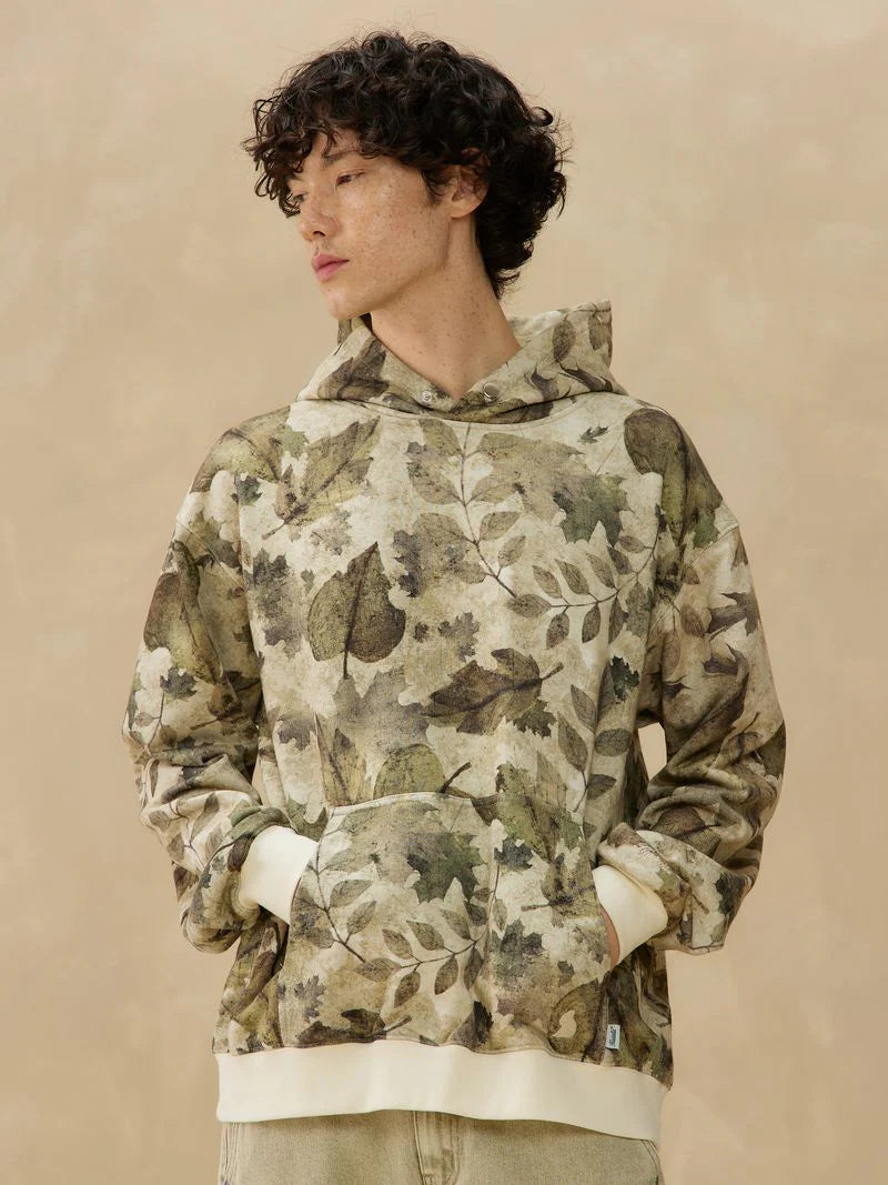 KUWALLA SNAP HOODIE FALL PRINT