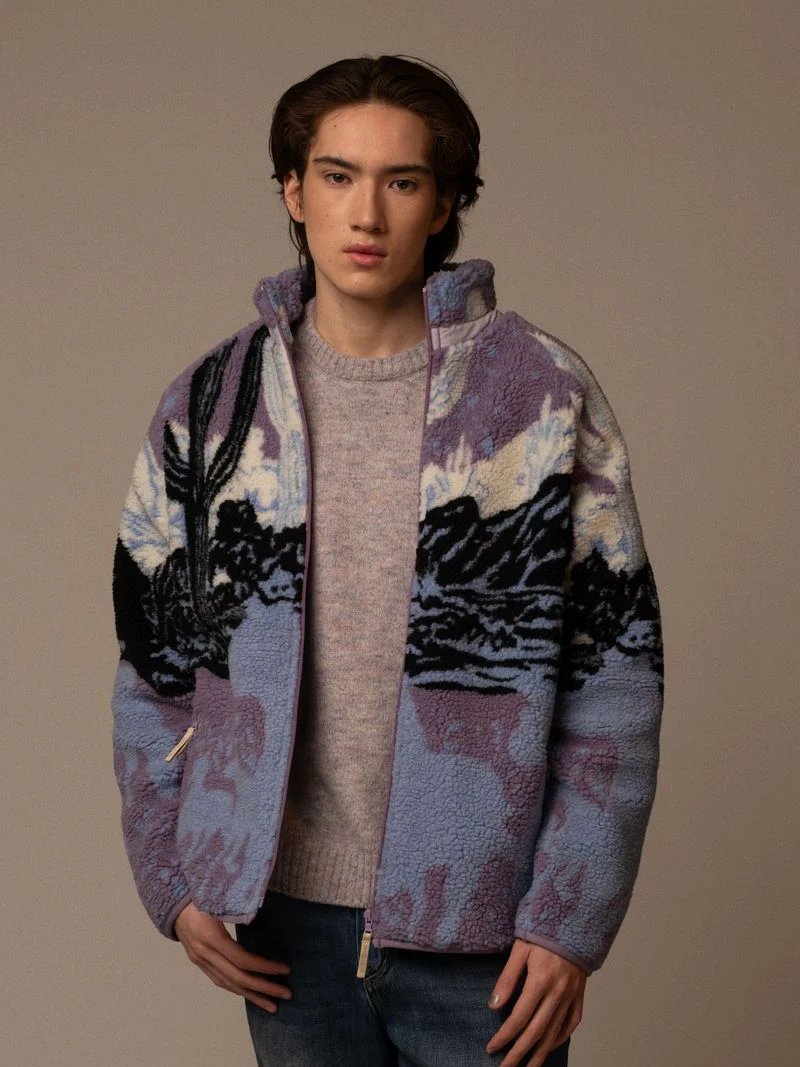 PRINTED SHERPA FLEECE