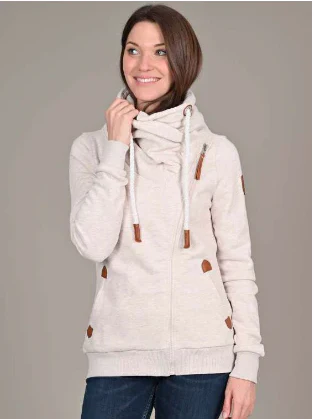 WANAKOME HESTIA ZIP JACKET HEATHER OATMEAL