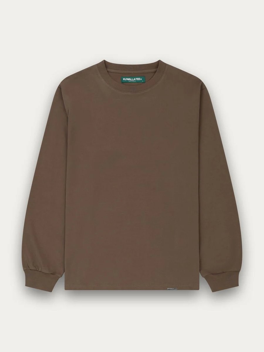 KUWALLA LONG SLEEVE FINAL BOSS TEE TAUPE