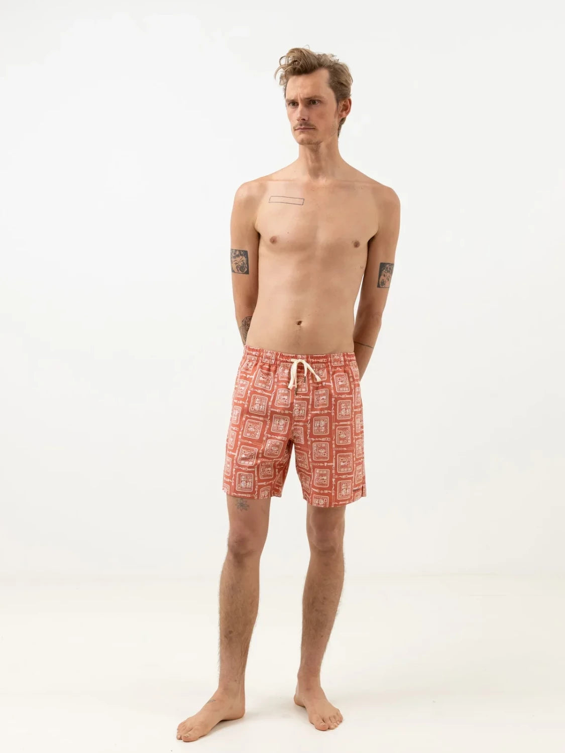 RHYTHM STAMP BEACH SHORT SPICE