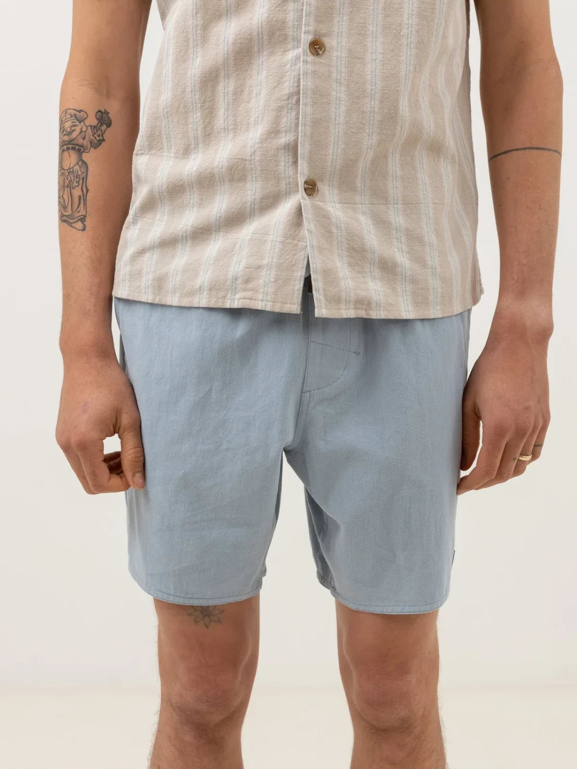 RHYTHM BRUSHED BOX JAM SHORT MINERAL BLUE