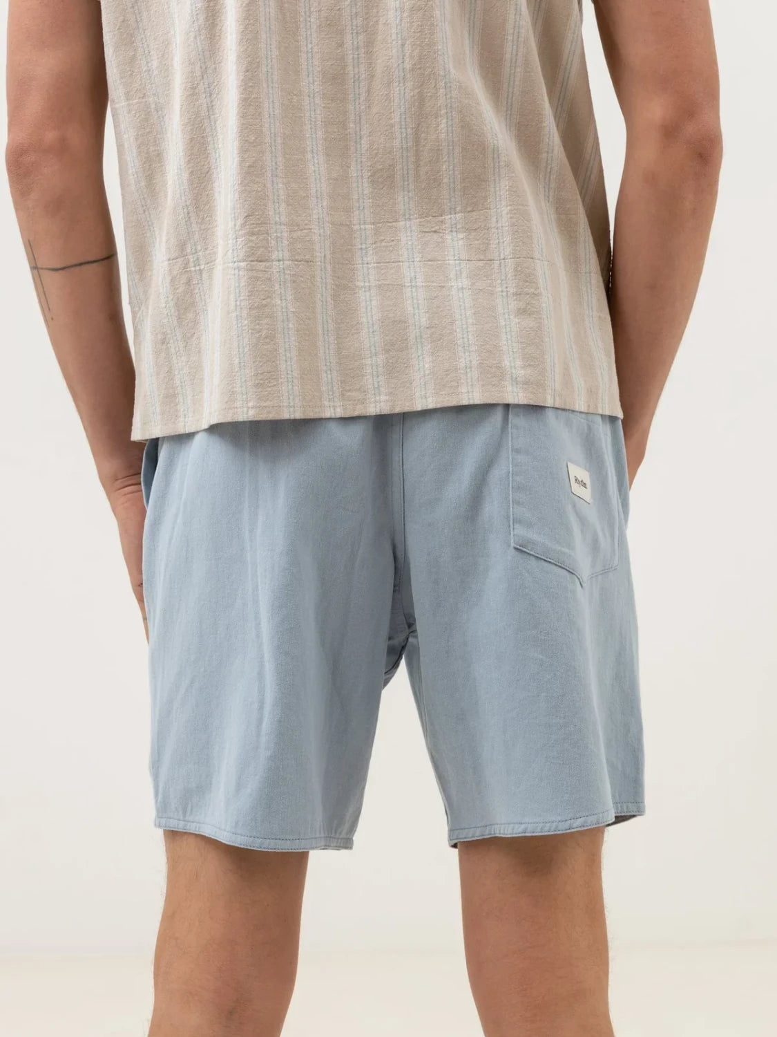 RHYTHM BRUSHED BOX JAM SHORT MINERAL BLUE
