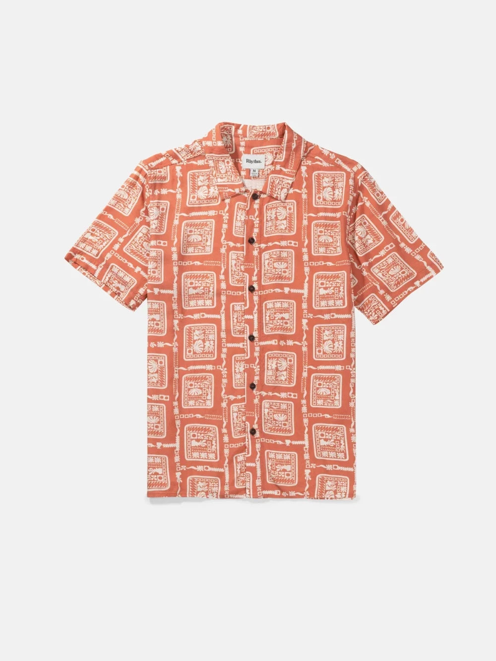 RHYTHM STAMP SHORT SLEEVE SHIRT SPICE