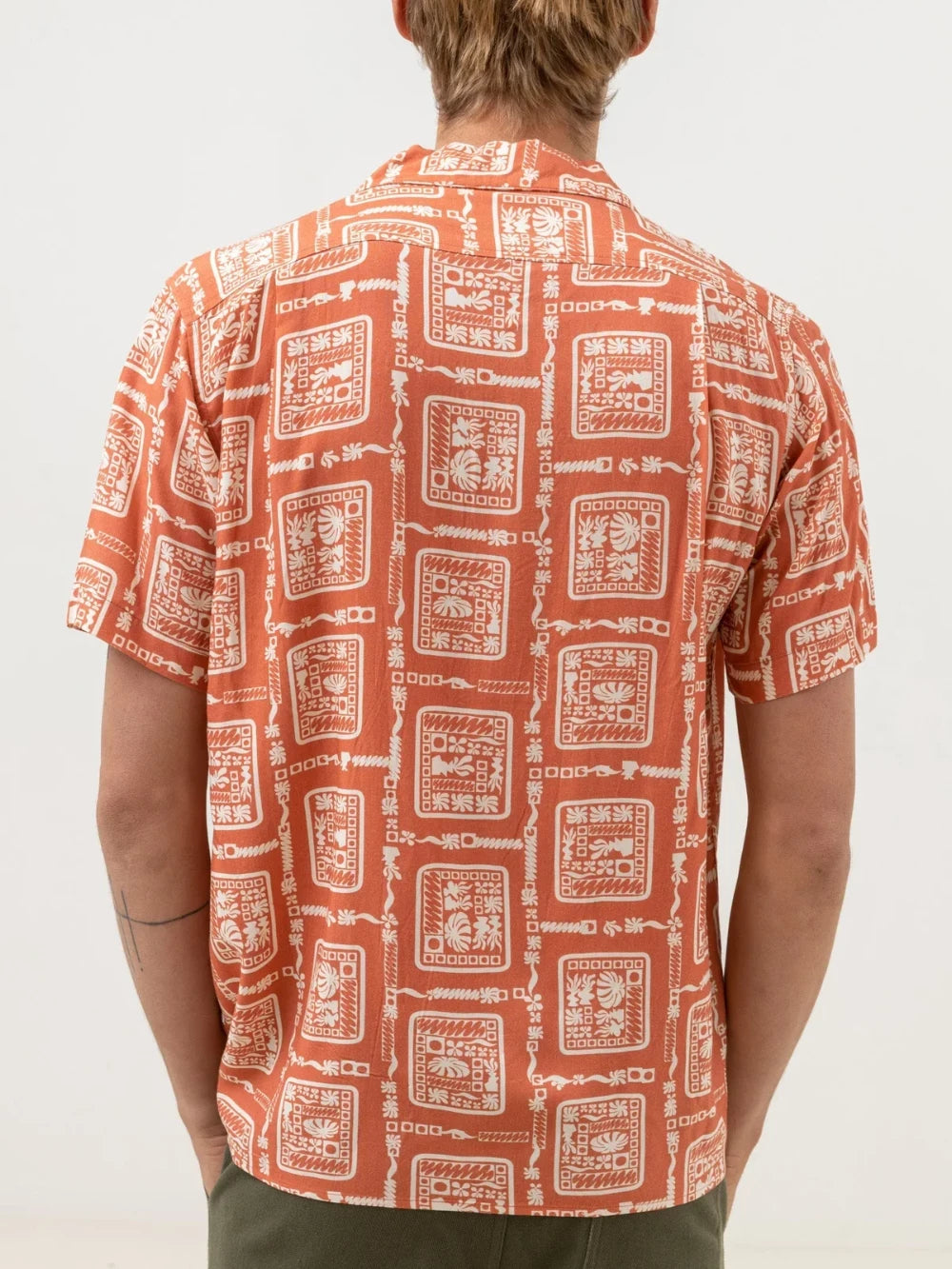 RHYTHM STAMP SHORT SLEEVE SHIRT SPICE