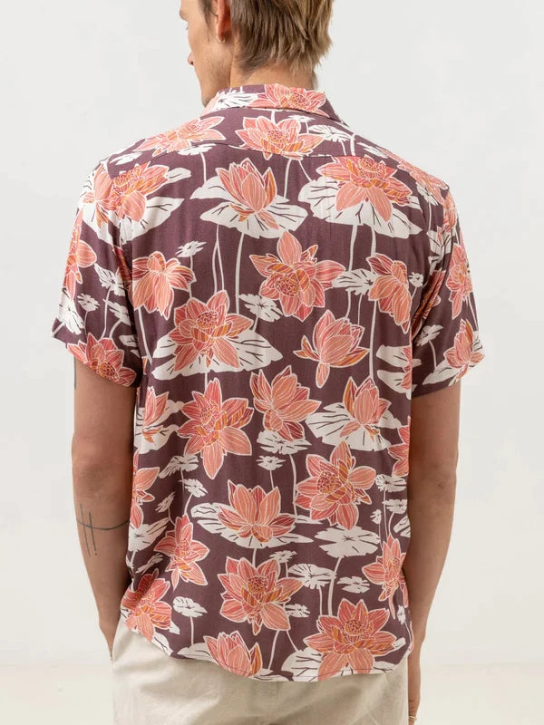 RHYTHM LILY CUBAN SHORT SLEEVE SHIRT MULBERRY