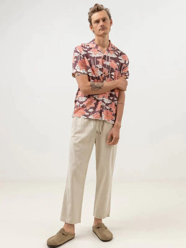 RHYTHM LILY CUBAN SHORT SLEEVE SHIRT MULBERRY