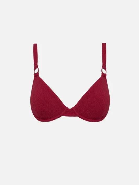 RHYTHM AVOCA RING UNDERWIRE SWIM TOP BERRY