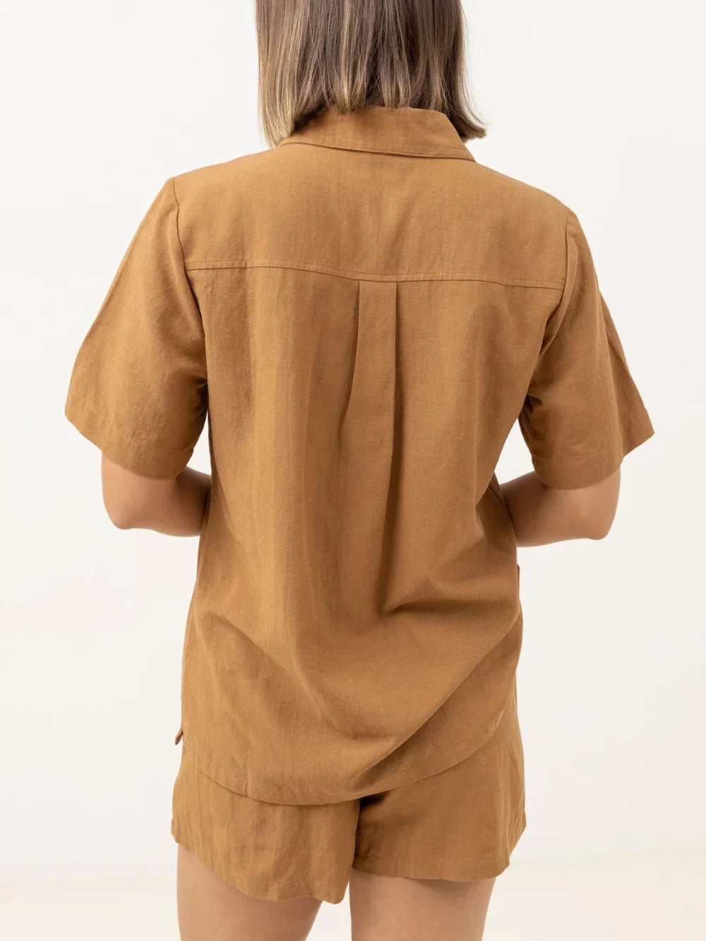 RHYTHM SUNRISE SHORT SLEEVE SHIRT TAN