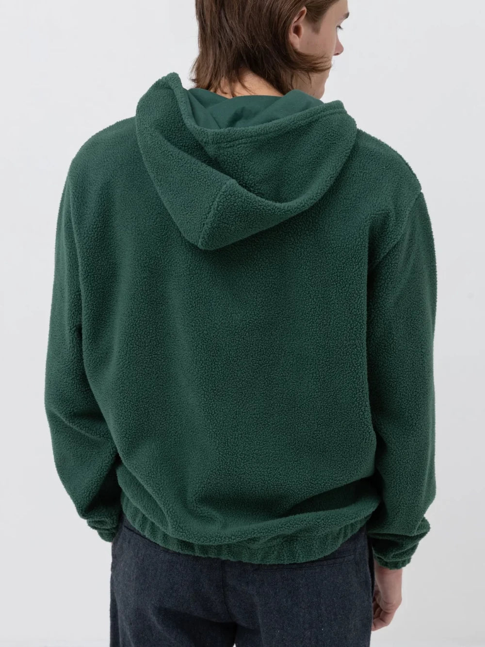 RHYTHM REVERSE FLEECE HOOD KELP