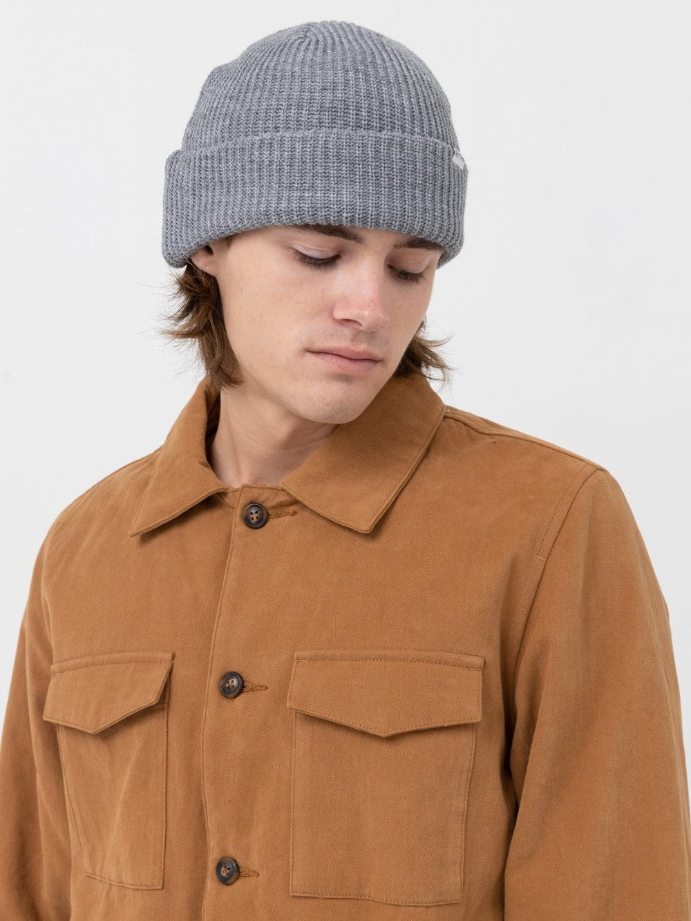 RHYTHM WORN PATH BEANIE HEATHER GREY