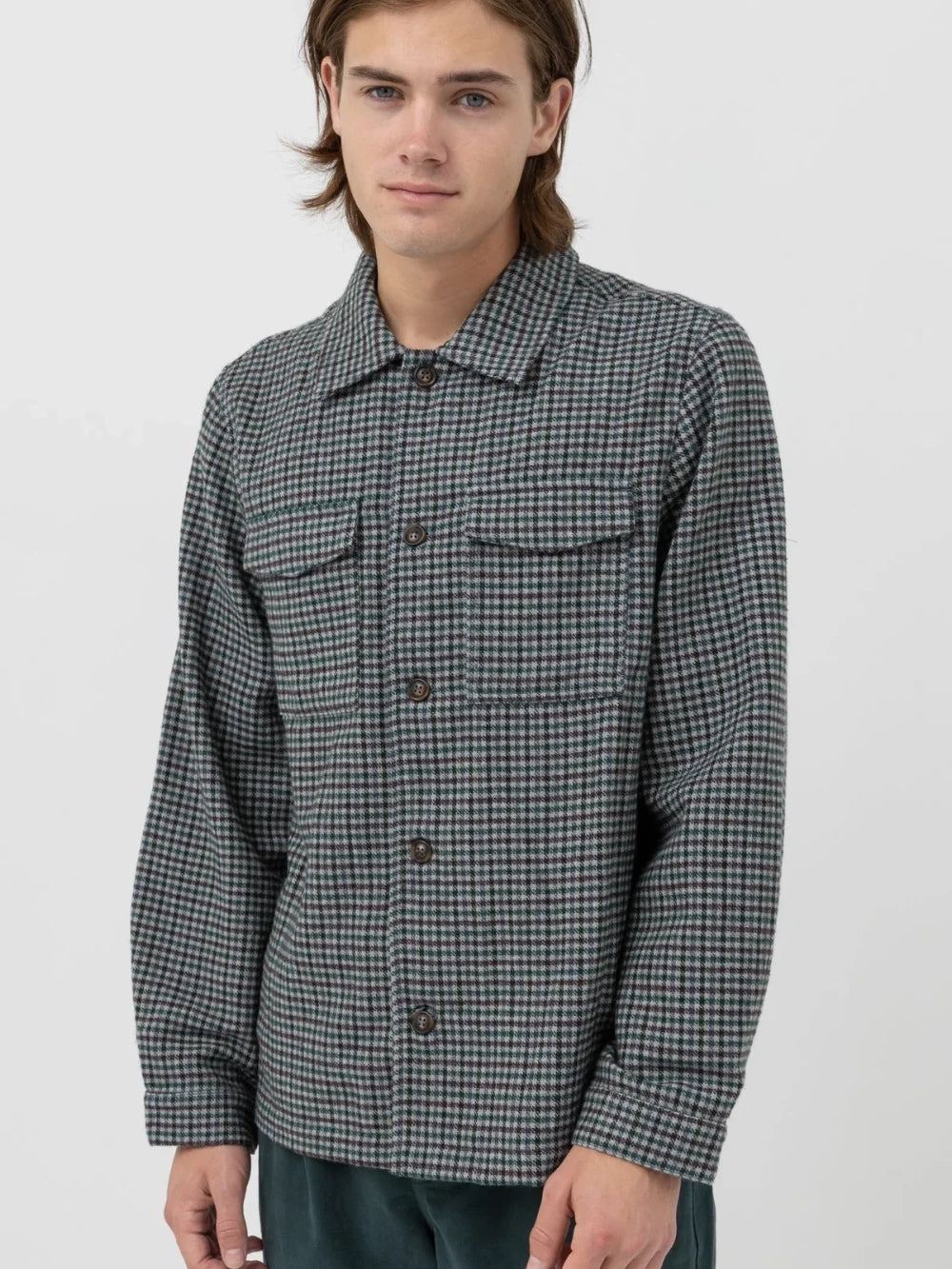RHYTHM CHECK OVERSHIRT PACIFIC