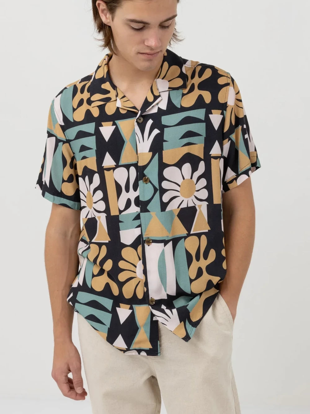 RHYTHM TRAP SHORT SLEEVE SHIRT VINTAGE BLACK
