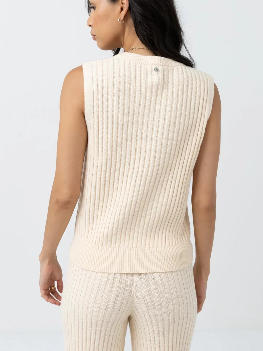 RHYTHM SHELL BEACH SWEATER VEST OATMEAL