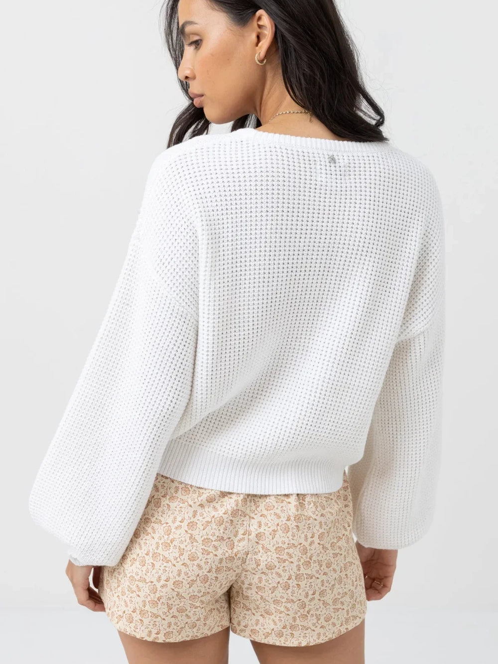 RHYTHM LEYTON KNIT JUMPER WHITE