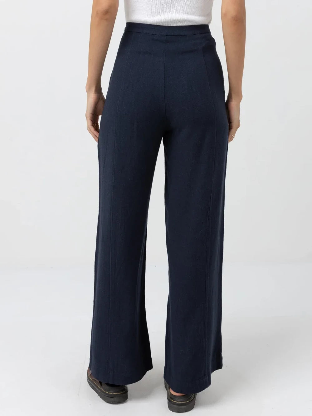 RHYTHM WHITEHAVEN WIDE LEG PANT NAVY