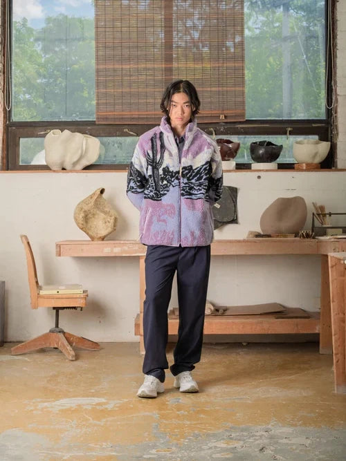 PRINTED SHERPA FLEECE