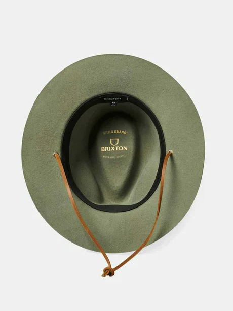 BRIXTON WESLEY WTHR GUARD™ PACKABLE FEDORA LIGHT MOSS