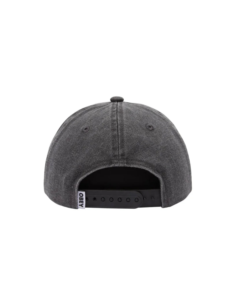 OBEY PIGMENT POSSE 6 PANEL STRAPBACK BLACK
