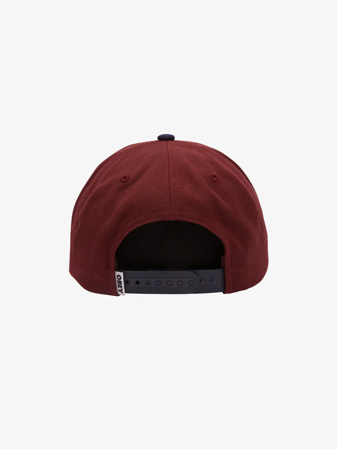 OBEY 2 TONE 6 PANEL SNAPBACK MAROON MULTI