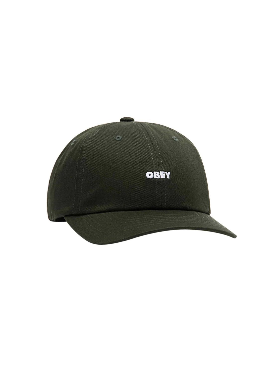 OBEY BOLD CURVE 6 PANEL STRAPBACK DEEP FOREST