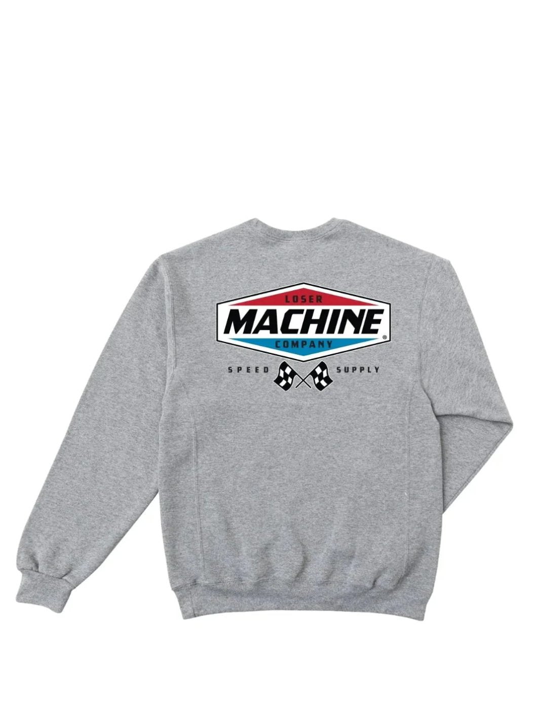 LOSER MACHINE OVERDRIVE CREWNECK FLEECE HEATHER GREY