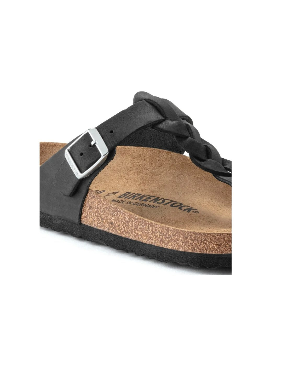 BIRKENSTOCK GIZEH BRAID OILED LEATHER BLACK