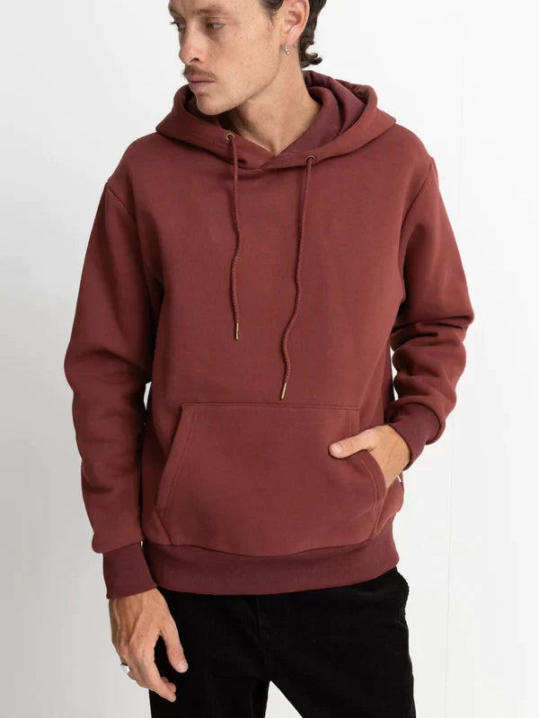 RHYTHM HEAVYWEIGHT FLEECE HOOD BRICK