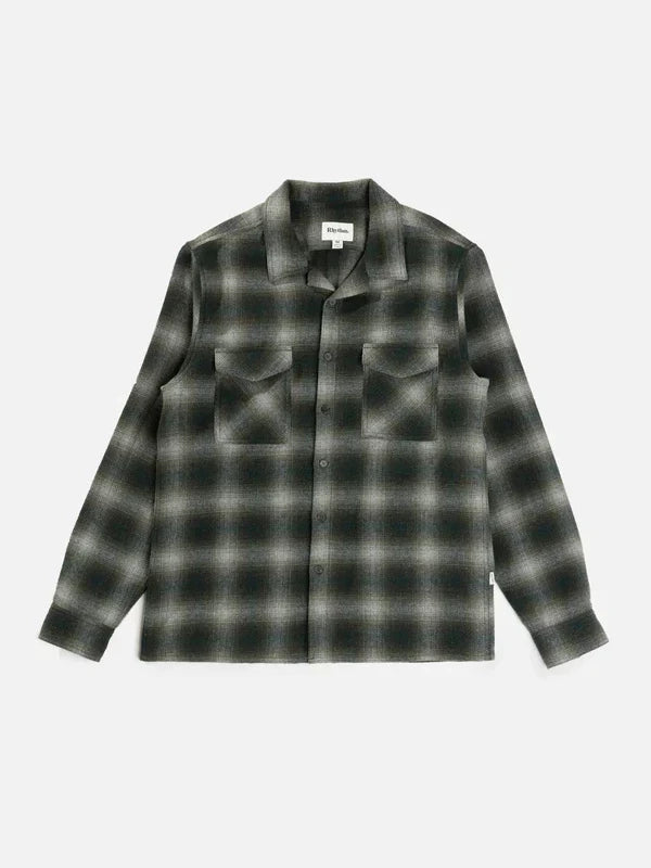 RHYTHM PLAID LONG SLEEVE FLANNEL PINE