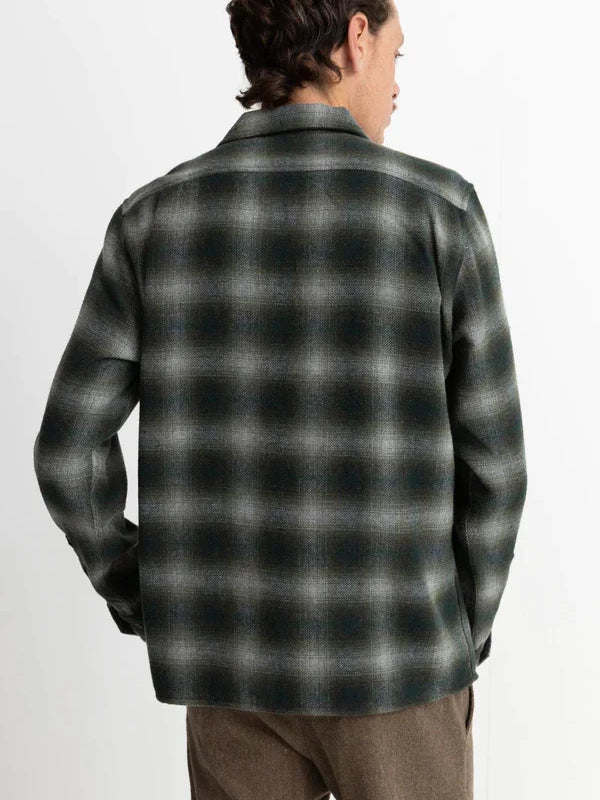 RHYTHM PLAID LONG SLEEVE FLANNEL PINE