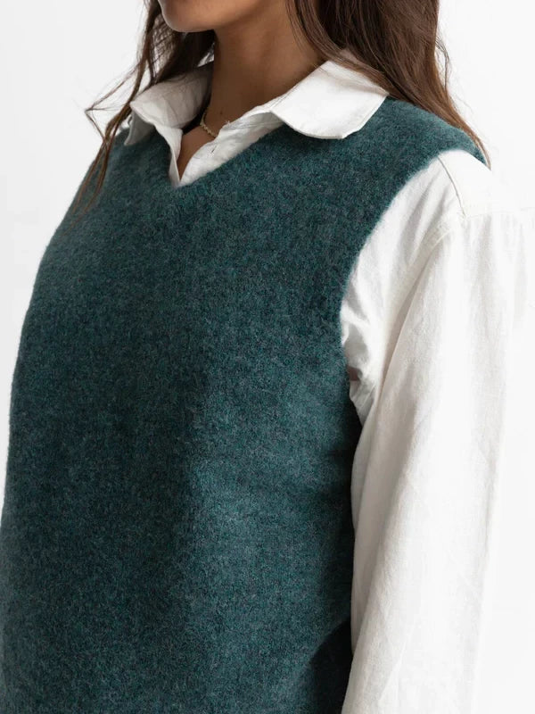 RHYTHM SHELL BEACH SWEATER VEST SEA GREEN