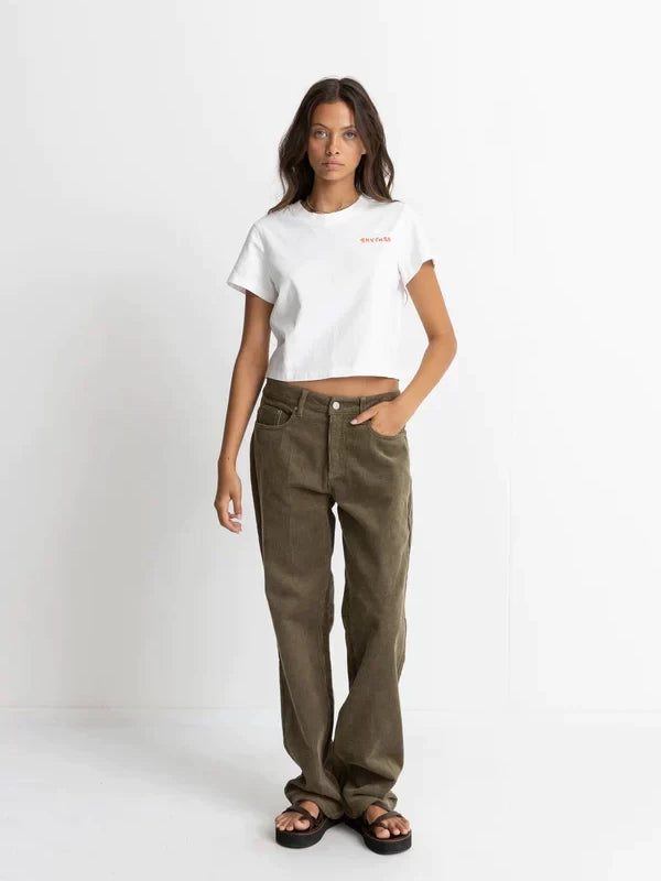 RHYTHM CHLOE LOW RISE PANT SAGE