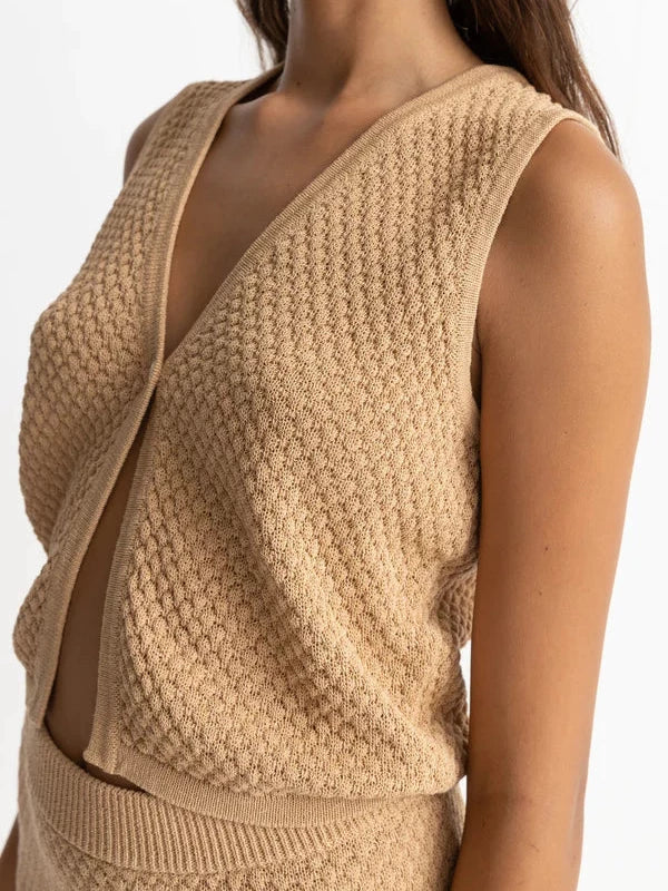 RHYTHM JONI KNIT VEST SAND