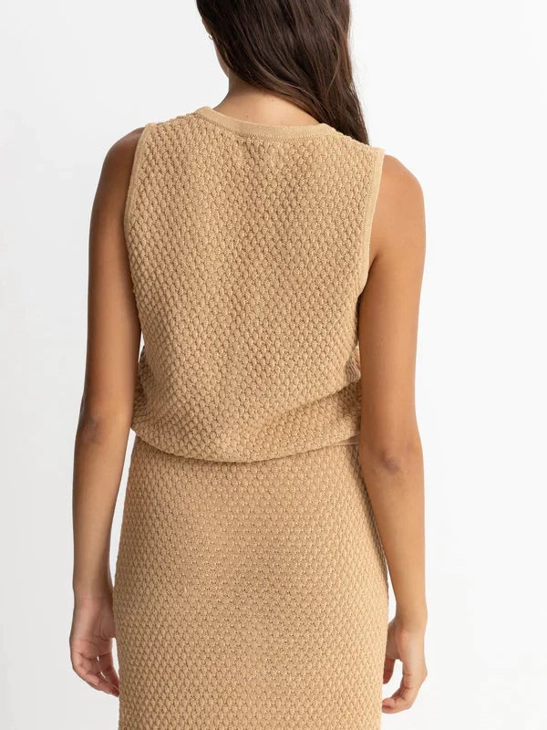 RHYTHM JONI KNIT VEST SAND