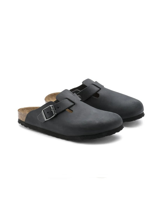 BIRKENSTOCK BOSTON OILED LEATHER BLACK