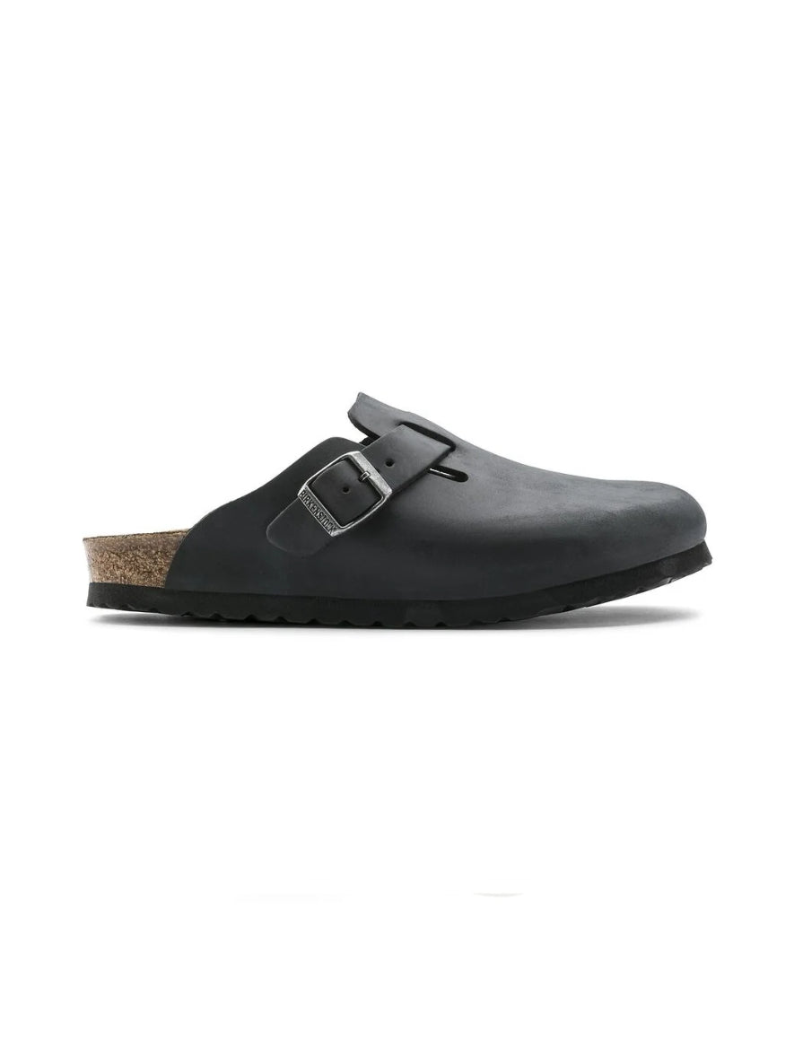 BIRKENSTOCK BOSTON OILED LEATHER BLACK
