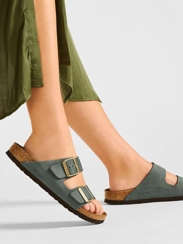 BIRKENSTOCK ARIZONA NUBUCK LEATHER THYME