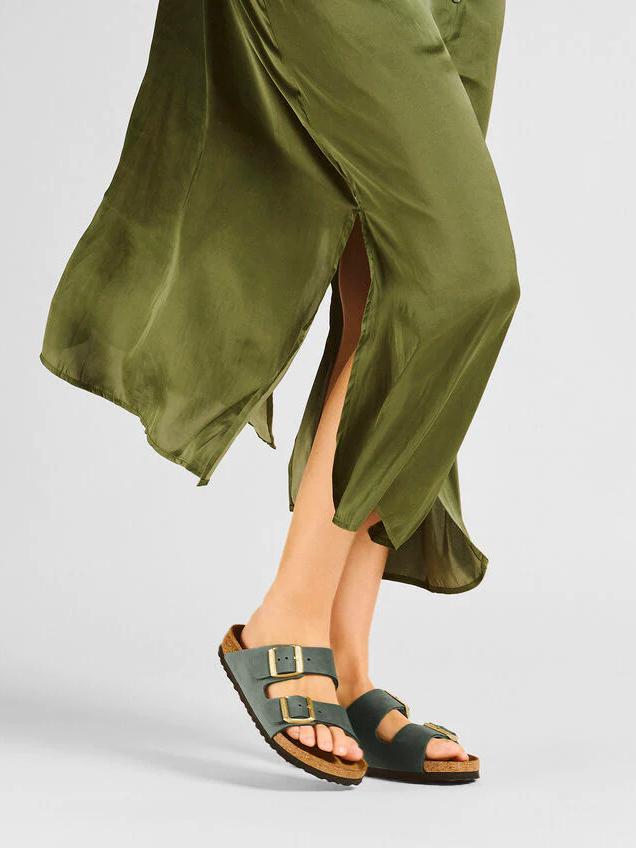 BIRKENSTOCK ARIZONA NUBUCK LEATHER THYME