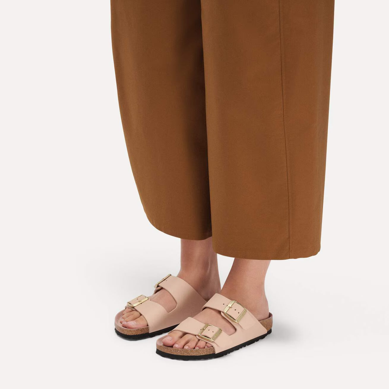 BIRKENSTOCK ARIZONA BIRKO-FLOR NEW BEIGE/PINK CLAY