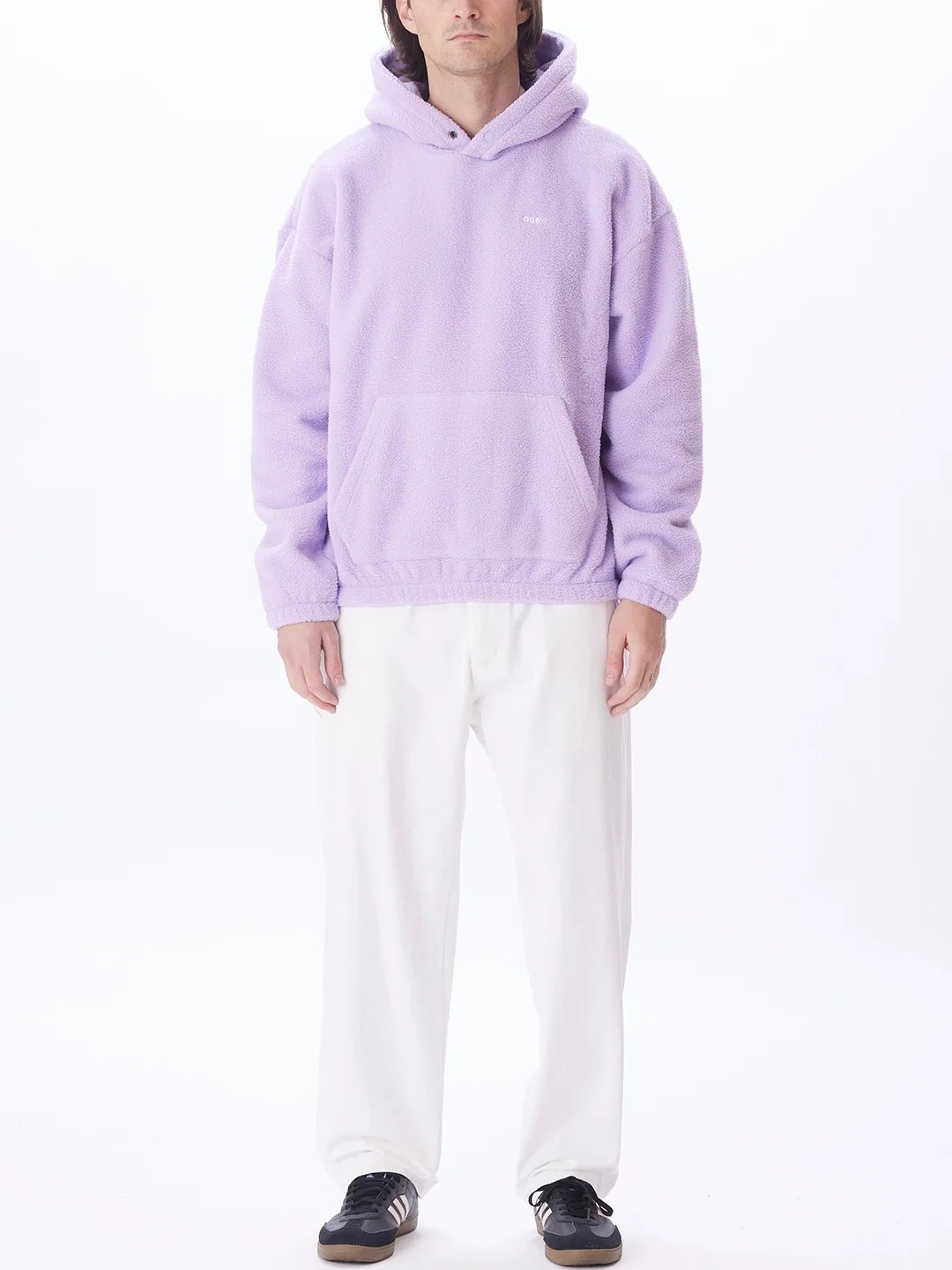 OBEY BOLD POLAR PULLOVER HOOD DIGITAL LAVENDER