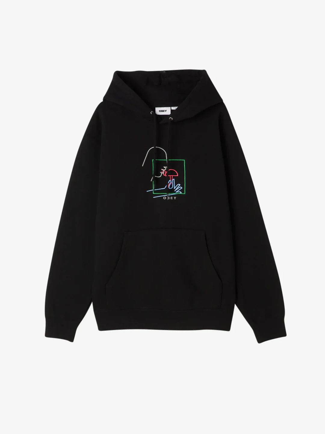 OBEY MAGIC HOOD PULLOVER BLACK