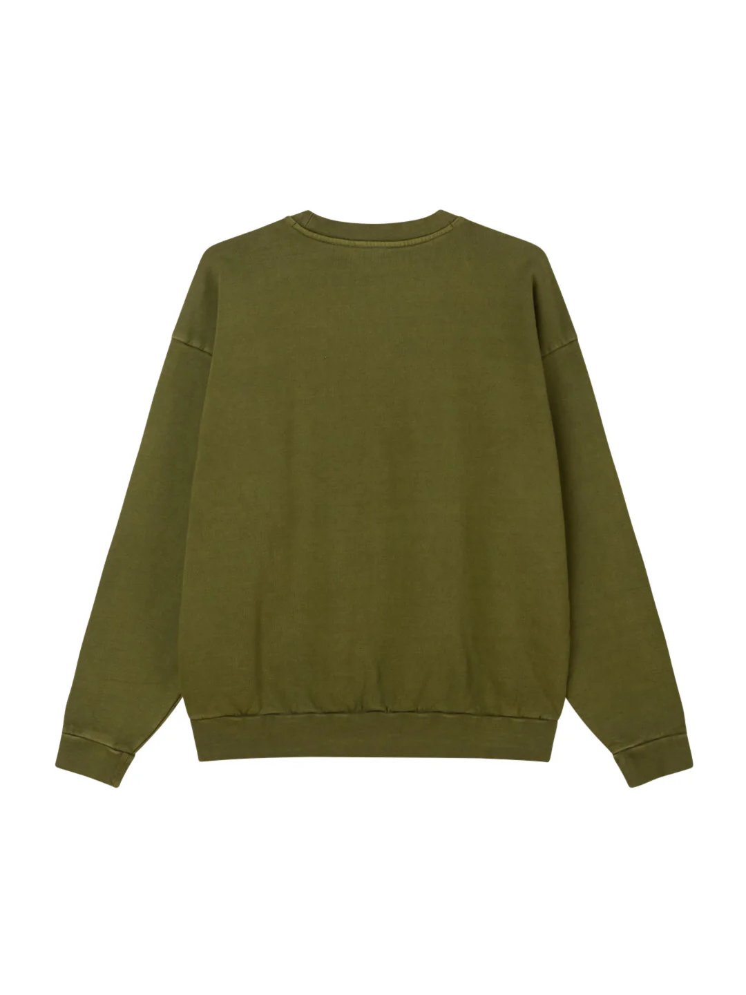 OBEY LOWERCASE PIGMENT CREWNECK PIGMENT MOSS GREEN
